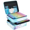 LIRUNQIU Diamond Painting Storage Containers, 240 Slots Diamond Painting Accessories and Tools for Diamond Art Organizer Case(Blue) view 1