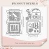 WADORN 2Pcs Lantern Box Card Cutting Dies Stencils, Flower Greeting Card with Words Cut Die Stencils for DIY Scrapbooking Photo Album Decor Embossing Template view 2