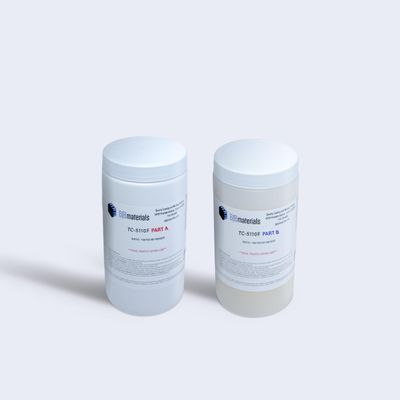TC-5110 Fast Platinum Cure Silicone Rubber Shore A 5 Ultra-Soft Translucent Mold Making Silicone, 1:1 Mix Fast Cure Liquid Silicone for Prosthetics, FX Skins & Flexible Molds (4lbs Kit)