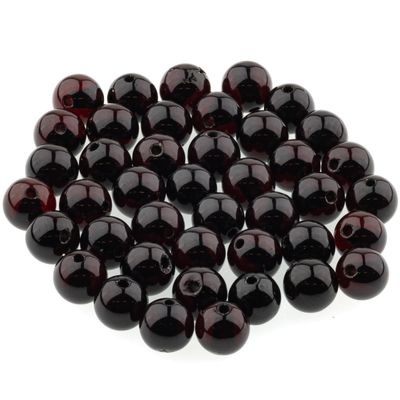 Amber Round Beads Polished 100% Natural Baltic Stone 5mm Loose with Drilled Holes for Crafting Beading and Jewelry Making - Amber Culture