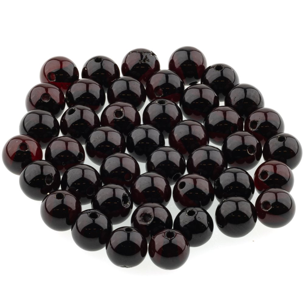 Amber Round Beads Polished 100% Natural Baltic Stone 5mm Loose with Drilled Holes for Crafting Beading and Jewelry Making - Amber Culture