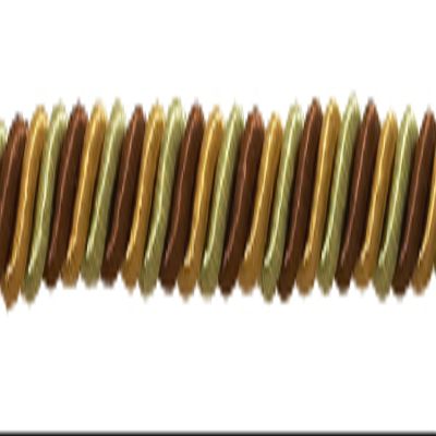 DCOPRO 5/16" (0.5cm) Medium Twisted 3-ply Rope Cord Trim # 516BNL, Golden Beige Brown #5207 (Light Brown, Dark Beige, Dark Gold) 27 Yard Package (82 ft/25m)