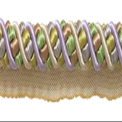 DCOPRO 7/16" (1cm) Large Shiny Decorative Decorative Twisted Rope Cord with Lip Cord Trim 0716BL,Sage Lilac Purple #8426 (Lavender Purple,Periwinkle Blue,Sage Green) Sold by The Yard (36"/3 ft/0.9m)