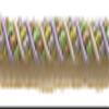 DCOPRO 7/16" (1cm) Large Shiny Decorative Decorative Twisted Rope Cord with Lip Cord Trim 0716BL,Sage Lilac Purple #8426 (Lavender Purple,Periwinkle Blue,Sage Green) Sold by The Yard (36"/3 ft/0.9m) view 1
