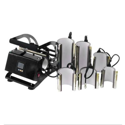 BREVELTION 6in1 Mug Heat Press Machine Cup Heat Transfer Sublimation 8oz 11oz 12oz 17oz 20oz and 30oz Mug Attachment for DIY Tea Coffee Cups
