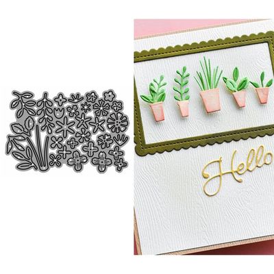 Flower Die Cuts for Card Making, Leaves Metal Cutting Dies for Paper Scrapbooking, DIY Stencils for Album Party Wedding Festivals Decoration