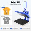 LIAPDG 110V/60HZ Heat Press Machine, 16 Inch x 20 Inch Clam Shell Digital Time Manual Magnetic Table Electronic Constant Temperature T-Shirt Heat Press Machine for Pillowcases view 3