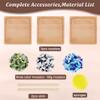 WEBEEDY 3 Sets Rhombus Mosaic Tiles Coaster Kit DIY Mosaic Bamboo Coaster Kits Mosaics Coaster Making Kit with Instruction,Rhombus Mosaic Kits with Coaster for Adults Handmade Home Decor view 2