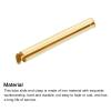 uxcell 120Pcs Slide on End Clasps, 10/13/16/20/25/30mm Tube Ball Bead Slider Crimp Ends for Multi-Strand DIY Craft Making, Gold Tone view 4