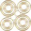 24Pcs Macrame Hoops Ring, BetterJonny 6 Sizes Metal Craft Rings Hoops Gold Dream Catcher Rings Wreath Hoop Rings for Home Decorations DIY Crafts and Wall Hanging Crafts(2in,3in,4in,5in,6in,8in) view 1