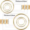 24Pcs Macrame Hoops Ring, BetterJonny 6 Sizes Metal Craft Rings Hoops Gold Dream Catcher Rings Wreath Hoop Rings for Home Decorations DIY Crafts and Wall Hanging Crafts(2in,3in,4in,5in,6in,8in) view 2