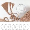 20Pcs Macrame Hoops Ring, BetterJonny 2 Inch Metal Craft Rings Hoops Silver Dream Catcher Rings Wreath Hoop Rings for Home Decorations DIY Crafts and Wall Hanging Crafts view 4