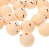 LALAFINA Wooden Beads Faces 20pcs Wooden Craft Beads for Diy Jewelry Bracelets Necklaces view 4