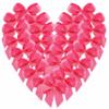 Micomon 50pcs Tiny 1-Inch Hot Pink Mini Satin Ribbon Bows for Crafts Polyester Double Face Bows Mini Ribbon Bows Appliques for Sewing, Scrap-Booking Baby Shower(Hot.Pink) view 1