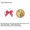Micomon 50pcs Tiny 1-Inch Hot Pink Mini Satin Ribbon Bows for Crafts Polyester Double Face Bows Mini Ribbon Bows Appliques for Sewing, Scrap-Booking Baby Shower(Hot.Pink) view 3
