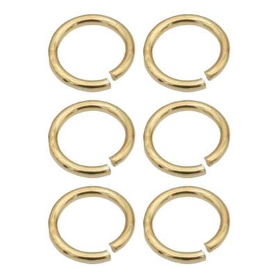 NineTribe Basics 14K Gold Filled EP Open Jump Ring (GF7003DH-6 PCs-4mm), GF7000