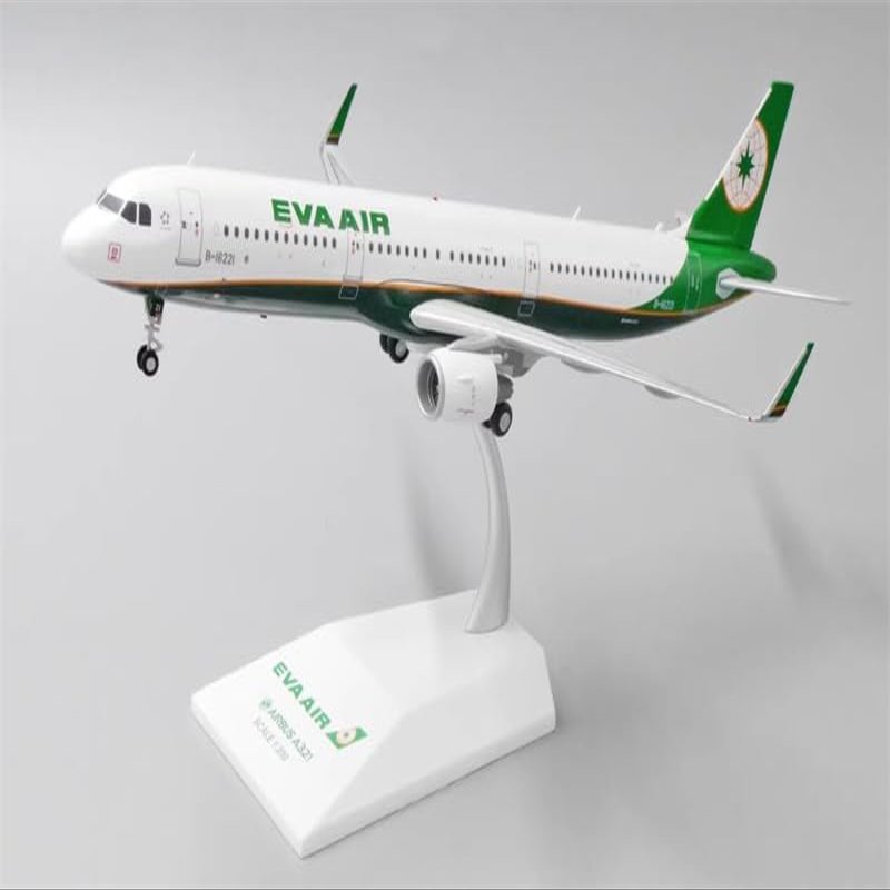 ACE HOBBY JC Wings for EVA Air for Airbus A321 B-16221 A Star Alliance Member 1:200 Aircraft Pre-Built Model
