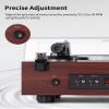 ANGELS HORN Bluetooth Turntable with Speakers, Vinyl Record Player System with AT-3600L, Built-in Phono Preamp, Belt Drive 2-Speed, Adjustable Counterweight, Pitch Control Hi-Fi Record Player System view 3