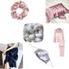 16 Momme 55''Width 92% Silk 8% Spandex Silk Stretch Satin Fabric for Blouse, Dresses, Pajamas DIY Crafts(Beige, 2 Yards) view 3