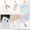 Oubaka 192pcs Earring Hoop Jewelry Making, 3 Shapes Earrings Beading Hoop Bulk Hypoallergenic Square Teardrop Round Earring Findings for DIY Crafts Accessories Supplies (Gold&Silver) view 4