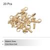 MECCANIXITY Fold Over Cord End Caps Rose Gold 3mm OD with Crimp Covers Lobster Claw Clasps DIY Jewelry Making for Bracelets and Necklaces Crafting 20 Pcs view 3