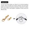 MECCANIXITY Fold Over Cord End Caps Rose Gold 3mm OD with Crimp Covers Lobster Claw Clasps DIY Jewelry Making for Bracelets and Necklaces Crafting 20 Pcs view 4