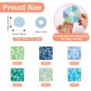 1080Pcs 4mm Glass Seed Beads Blue Crystal Pony Beads Rondelle Cat Eye Bead Japanese Seed Beads Beading Waist Beads Kit for Hair Waist Crafts Earring Necklace Jewelry Making view 2