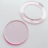 2.5'' Circle Acrylic Template, Two-part, for Cutting with 3/8" Seam Allowance (Pink) view 4