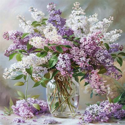 Walluminati Cross Stitch Kits Counted Stamped Cross-Stitch Needlepoint Counted Kits Beginners,Embroidery Kit Arts and Crafts for Home DcorBeautiful Floral Bouquet,16x20inch