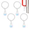 UNICRAFTALE 4Pcs Cup Charms Crystal Pendant for Tumblers Chain Accessories Stainless Steel Tumbler Charms Teardrop Water Bottle Chain Charms for Tumblers Bottle Cup Accessories view 1