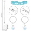 UNICRAFTALE 4Pcs Cup Charms Crystal Pendant for Tumblers Chain Accessories Stainless Steel Tumbler Charms Teardrop Water Bottle Chain Charms for Tumblers Bottle Cup Accessories view 3