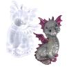Little Flying Dragon Resin Molds Silicone,Fly Dragon Silicone Molds for Epoxy Resin,Mold for Epoxy Casting,for Wall Door Hanging Home Decor Cabinets Ornament Craft view 1