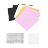 Ruimou Graduation Cap Decoration Set,12 Sheets Glitter Paper with Holes (Black, Silver, Pink, Gold), 4 Diamond Stickers,1 Round Adhesive Sticker for Graduation Cap DIY and Crafts view 1