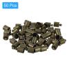 uxcell 50Pcs Leather Cord End Caps, 7mm OD Column Barrel Terminators for DIY Making Leather Bracelets Tassels, Bronze Tone view 3
