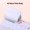 NineTribe Basics Loose Leaf Hole Punch, 3 Hole Paper Puncher All Metal Paint Body 19mm Spacing Accurate Locating for DIY Scrapbook, Generictron1zbwgi view 2