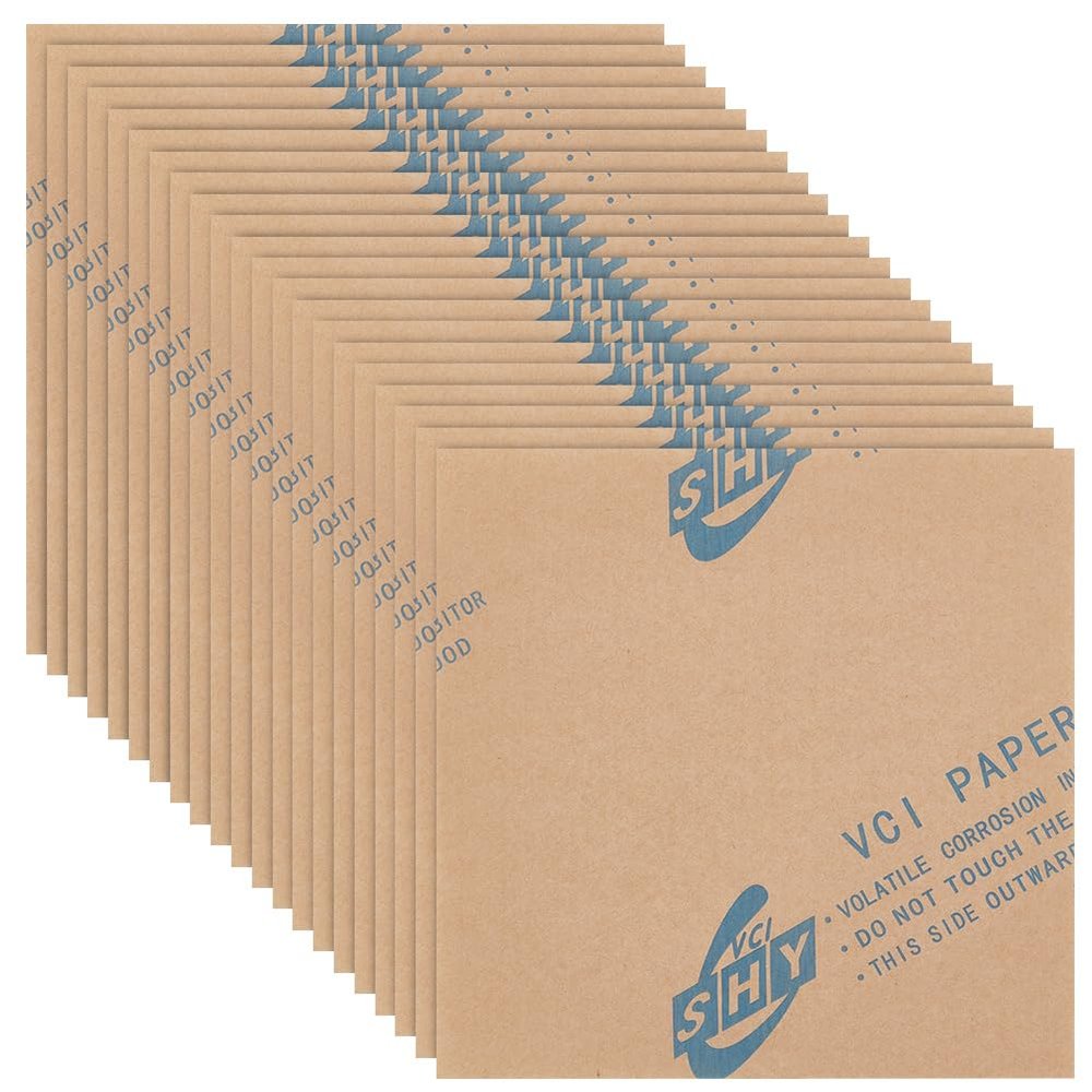 BENECREAT 60 Sheets Anti-Rust Paper, 5.9x5.9 Inch Rust-Proof Paper, 0.1mm Thick Anti-Corrosion Paper for Protecting Jewelry, Metal Ware, Electronics & Musical Equipment