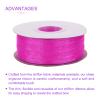 DMiotech 100 Yards Organza Ribbon 1/4 Inch Deep Rose Red Chiffon Ribbon Shimmer Sheer Gift Wrapping Ribbons for Flower Bouquets Wedding Birthday DIY Decoration view 4