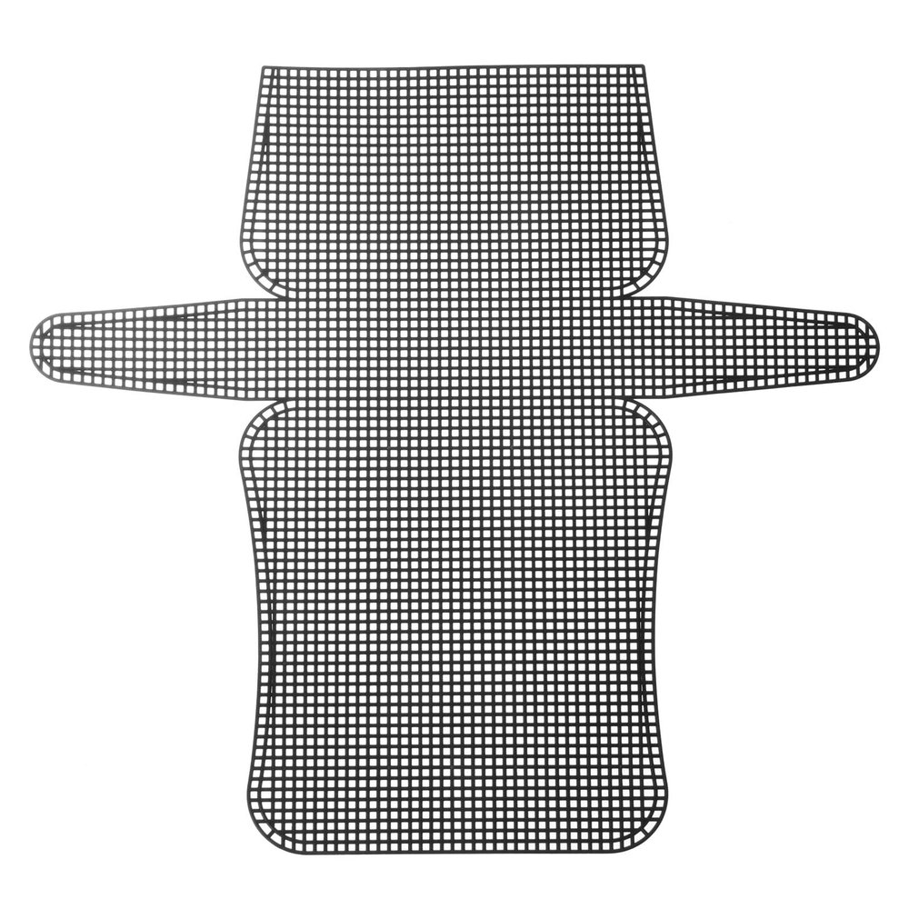 MECCANIXITY 4Pcs Plastic Mesh Canvas Sheet 6 Count 33 cm/ 13" for Crochet Bag Making Crossbody Bag Blank Canvas for Embroidery Needlepoint, Bag, Knit Crochet Mesh, Black
