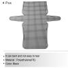 MECCANIXITY 4Pcs Plastic Mesh Canvas Sheet 6 Count 33 cm/ 13" for Crochet Bag Making Crossbody Bag Blank Canvas for Embroidery Needlepoint, Bag, Knit Crochet Mesh, Black view 4