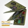OneTigris Patch Board, Flip-Page Patch Book Tactical Patches Booklet Organizer Mini Display Panel Holder with Metal Removable Ring Binders, 11" x 8" view 2