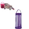 Yarn Bag, Knitting Bag for Small Projects, Crochet Bag Organizer for Travelling, Portable Mesh Knitting Bag Round Yarn Balls Organizer, Crochet Thread Sewing Accessories Yarn Storage (purple) view 1