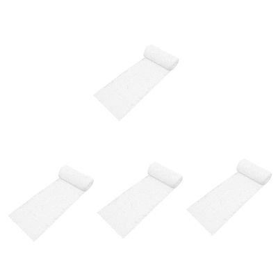 TEHAUX 4rolls Plaster Cloth Model Train Scenery DIY Crafts Supplies DIY Plaster Cloth Cut Scissors