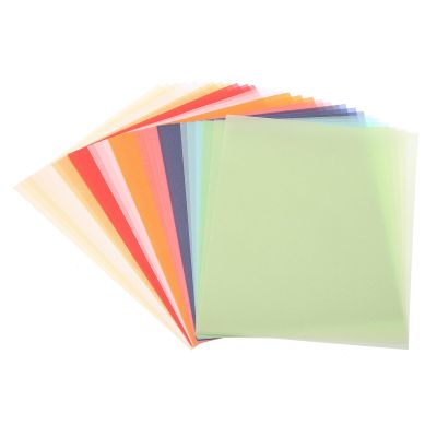 PATIKIL 30 Sheets Vellum Paper 4.25x5.5, Vellum Paper Printable Translucent Paper 100GSM Colored for Invitations Laser Inkjet Printing Card Making Crafting Wedding Tracing, Multicolor