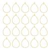 PATIKIL Open Bezels for Resin, 30 Pcs Alloy Hollow Double Hanging Water Drop Open Back Frame Pendants DIY for Necklace, Bracelet, Earring Making and Crafting, Gold Tone view 1