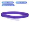 uxcell 25 Yards 1 Inch Wide Polyester Horsehair Braid, 1 Roll Stiff Horsehair Braid for Polyester Boning Sewing Wedding Dance Dress Skirt Hat Trimming Accessories, Violet view 2