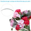 PATIKIL 10 Inch Floral Stem Wire, 200 Pcs Plastic Floral Wire Artificial Flower Rod for Flower Arrangements DIY Crafts Stem Wrapping, Green view 4