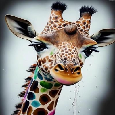 QAZWSX Hey There Giraffe Diamond Painting Kits Adult Decompression DIY Handmade Full Diamond Art Painting Kit, Room Decor Wall Decor Gifts 30x40cm