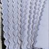11 pcs 18 Count Pure White Scallop Embroidery Edged Blank Cross Stitch Bookmark for DIY,aida Fabric Edged Cross Stitch Book Mark Blank view 2
