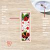 FREEBLOSS 6 Set Insect Cross Stitch Bookmark Stamped Cross Stitch Kit with Garden Insect Patterns Embroidery Kit with Instruction DIY Bookmark Kit for Gift Adults 8.67''x3'' view 3
