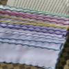 12 pcs 18count aida Fabric Colored Scallop Embroidery Edged Blank Cross Stitch Bookmark for DIY,aida Fabric Edged Cross Stitch Book Mark Blank to Cross Stitch view 2